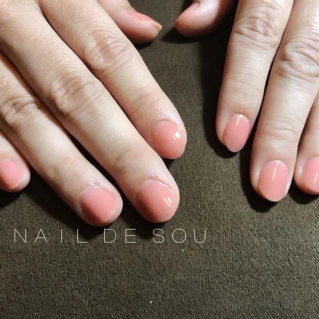 ワンカラー オレンジ マニキュア ｎａｉｌ ｄｅ ｓｏｕのネイルデザイン No ネイルブック