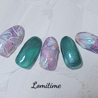 ニュアンスフラワー 
ご覧いただきまして有難うございます😊

～nail bookより即時予約⭕24時間ご予約受付中～

https://nailbook.jp/nail-salon/28496/

private nail salon Lomitime 
【プライベートネイルサロン　ロミタイム】
～あなただけに似合うオリジナルレシピを作りなりたい自分へ～ #夏 #ハンド #ろみたん #ネイルブック