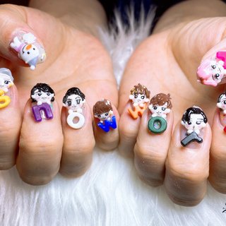 スノーマン ネイルパーツ 文字パーツ SnowMan ネイルパーツ ネイルチップの通販 by k's shop｜ラクマ