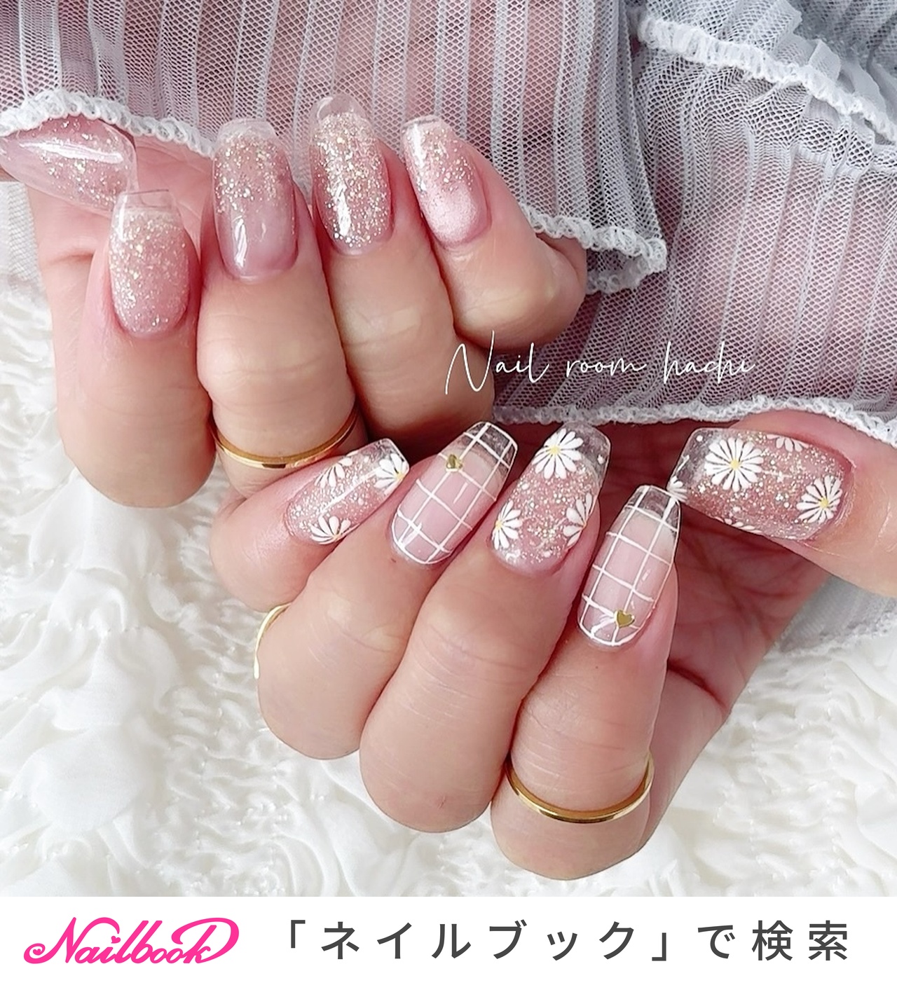 ネイルチップ(サンプルチップ)/#クリアフレンチのネイルデザイン