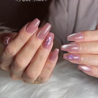 お客様完成品♡ バレリーナネイル ピンクネイル オーダーネイル 2025年】新着順｜ピンク/#バレリーナネイルのネイルデザイン