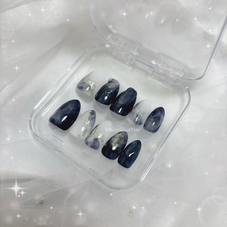 ⟡.· ⁡
オーダーチップ💙🪞*.+ﾟ
お客様リクエストデザインପ꒰⑅•ᴗ•｡꒱໊੭♡♩
この度はありがとうございました❕
⁡
⁡
❁ Malon Blue Nail ❁
お気軽にお問い合わせ下さい♡
Open am10:00~
最終受付は17:00までです☑︎※オフが無い方のみ
☎︎083-249-0315
⁡
 #nails #nailart #naildesign #gel #gelnails #gelart #ジェルネイル #ニュアンスネイル #nailstagram #ワンカラーネイル #instanails #山口県 #下関市 #下関ネイルサロン #下関市ネイルサロン #MalonBlueNail #マロンブルーネイル #長府ネイルサロン #オフィスネイル #キラキラネイル #ネイルデザイン #ミラーネイル #ミラーデザイン #ネイビーネイル #ちゅるんネイル #ぷっくりデザイン #シンプルネイル #オールシーズン #旅行 #梅雨 #七夕 #ハンド #たらしこみ #ニュアンス #ミラー #大人 #ぷっくり #ミディアム #オーバル #ホワイト #ネイビー #シルバー #ジェルネイル #ネイルチップ #_malonbluenail_ #ネイルブック
