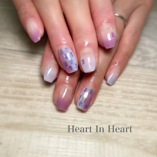 #いわき#いわき市#いわき市鹿島#鹿島#鹿島街道#いわき市ネイルサロン#HeartInHeart#ハートインハート#グラデーション#グラデーションネイル#パープル#パープルネイル#紫#紫ネイル#ブルー#ブルーネイル#水色#水色ネイル#ホログラム#ホログラムネイル#スクエアホログラム#市松模様#スクエアネイル#縦グラデーション#縦グラデーションネイル#シンプル#シンプルネイル#オフィス#オフィスネイル#梅雨#梅雨ネイル#ショート#ショートネイル和柄#和柄ネイル #成人式 #梅雨 #七夕 #浴衣 #ハンド #グラデーション #ホログラム #和柄 #キラキラ #ショート #スクエア #水色 #ブルー #パープル #ジェルネイル #Heart In Heart #ネイルブック