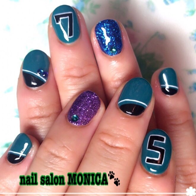 オールシーズン ハンド キャラクター ショート グリーン Nail Salon Monica のネイルデザイン No ネイル ブック