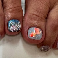 花火ネイル