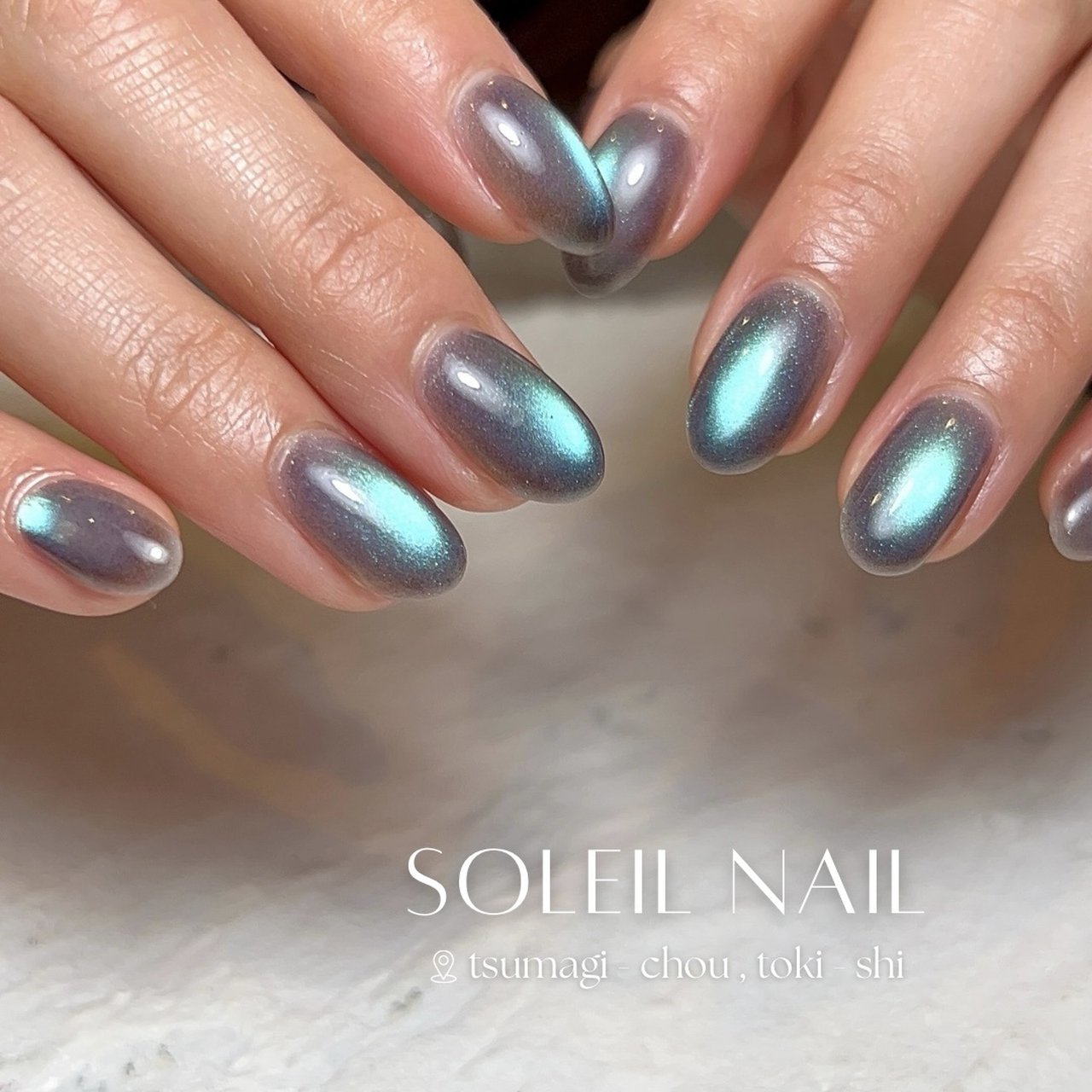 夏/ハンド/ワンカラー/マグネット/ちゅるん - yukaのネイルデザイン[No