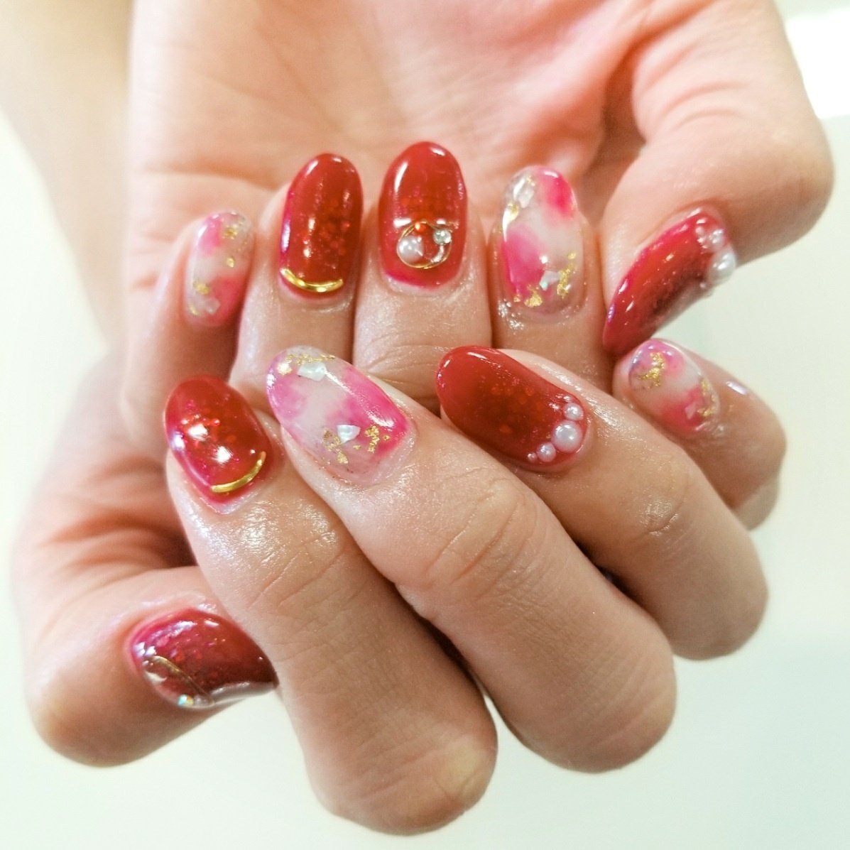 秋 冬 オールシーズン ハンド グラデーション Gottolatournailのネイルデザイン No ネイルブック