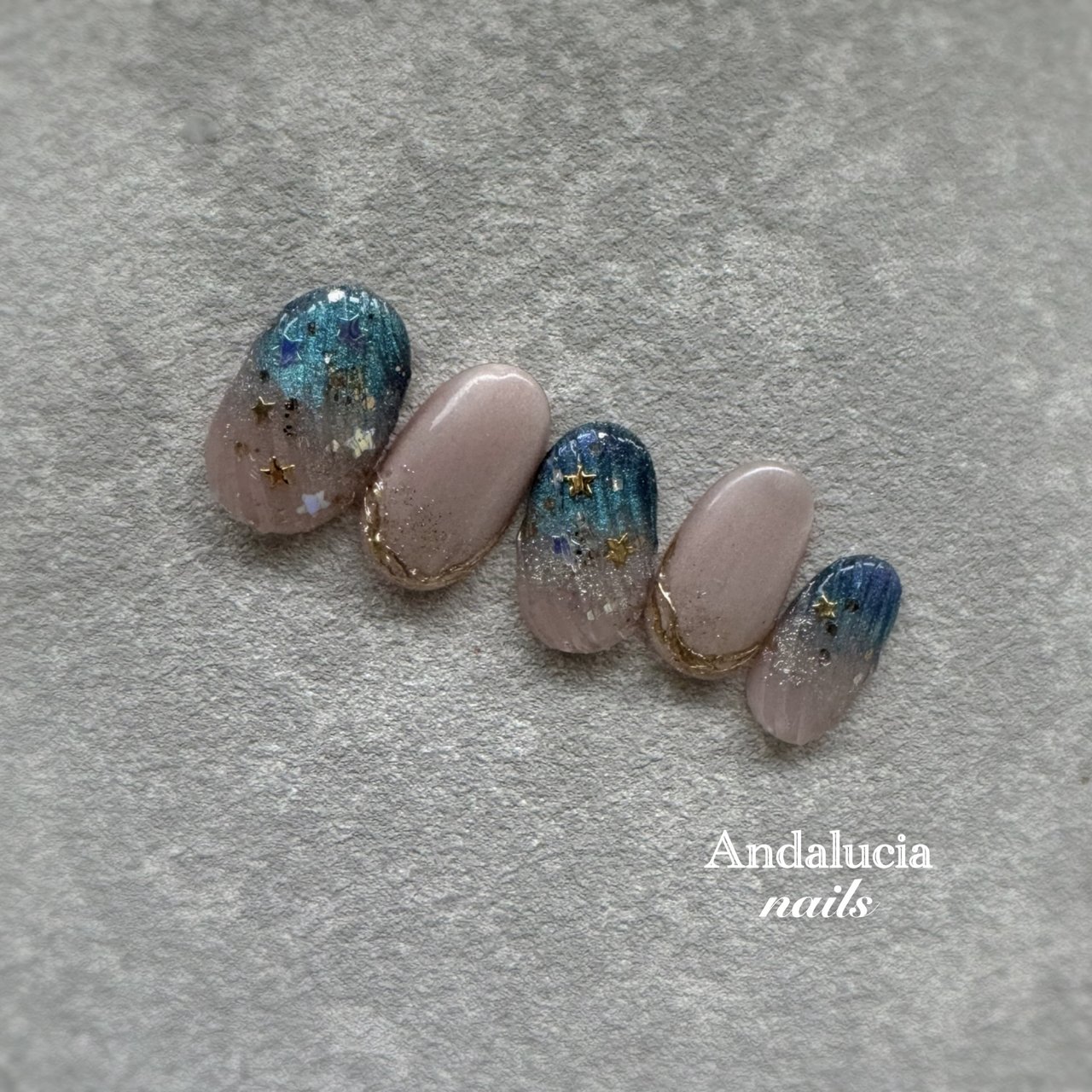 夏/七夕/浴衣/ハンド/グラデーション - Andalucia nailsのネイル 