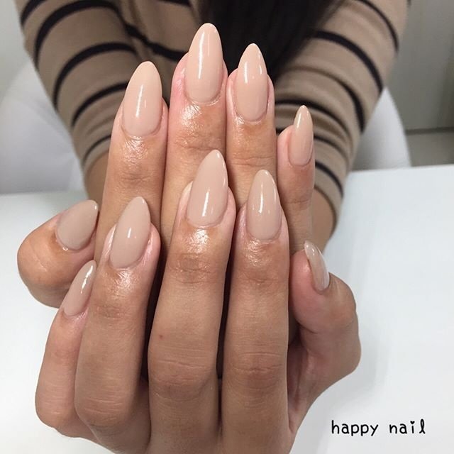 ワンカラー ベージュ スカルプチュア Happy Nailのネイルデザイン No 2669247 ネイルブック