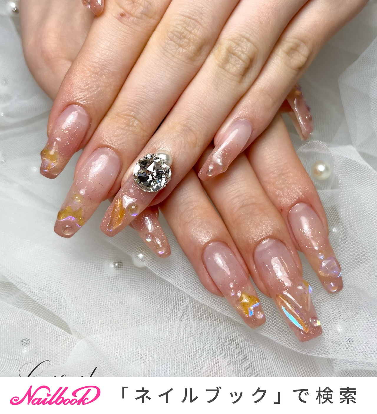 おすすめ順｜ロング/#氷ストーンネイルのネイルデザイン｜ネイルブック