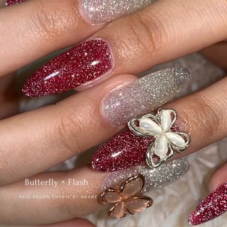 ニュアンス/蝶々ネイルのネイルデザイン｜ネイルブック