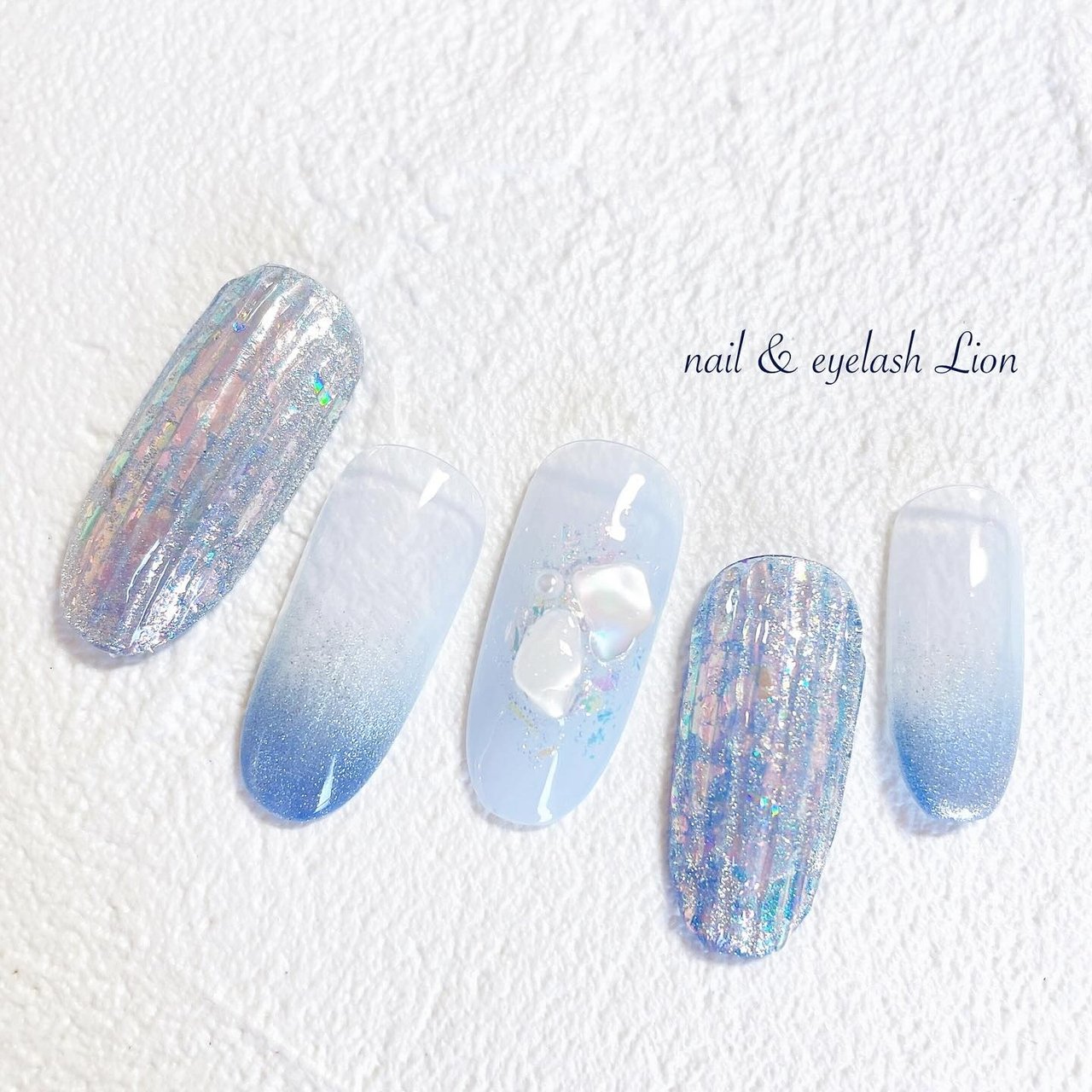 夏/ハンド/シェル/マグネット/オーロラ - lionnail_yoshinoのネイル 