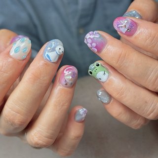 てるてる坊主のネイルデザイン｜ネイルブック