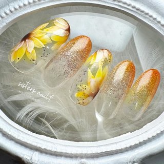 人気順｜浴衣/ひまわりのネイルデザイン｜ネイルブック