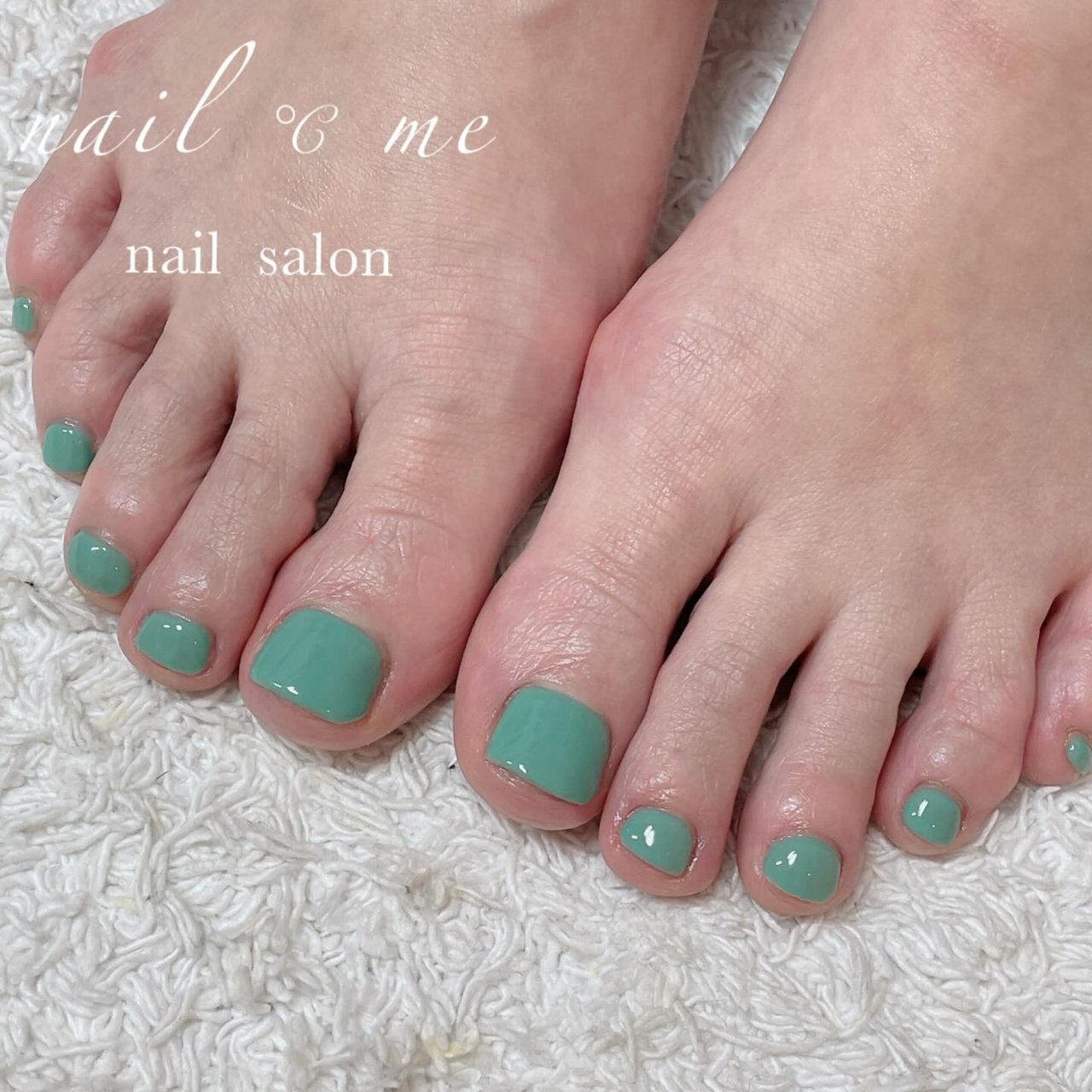 夏/フット/シンプル/ワンカラー/グリーン - Nail ℃ me【ネイルドミー