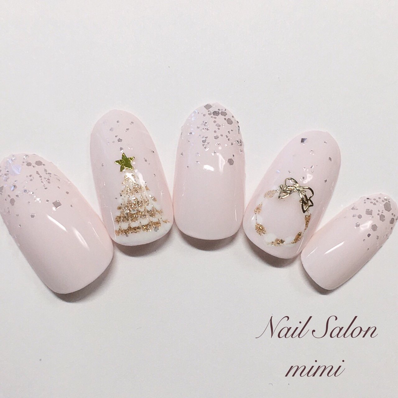 冬 クリスマス デート 女子会 ハンド Nail Salon Mimiのネイルデザイン No ネイルブック