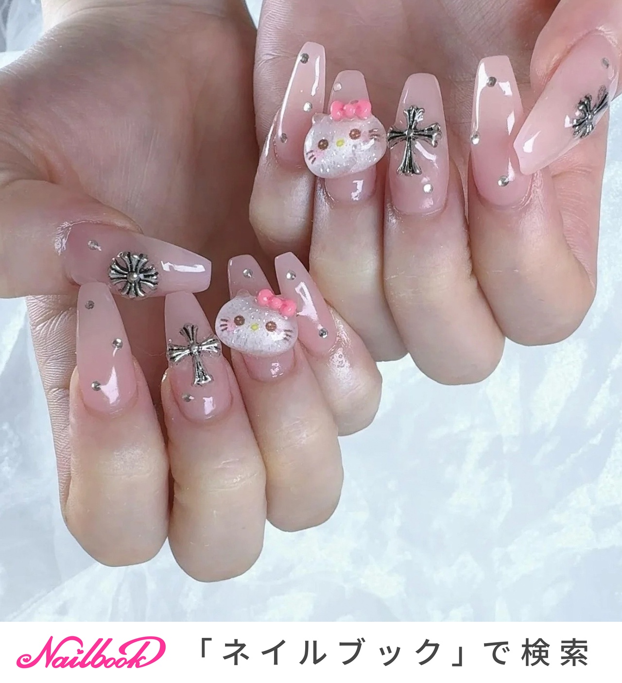 キティちゃんネイルのネイルデザイン(14ページ目)｜ネイルブック