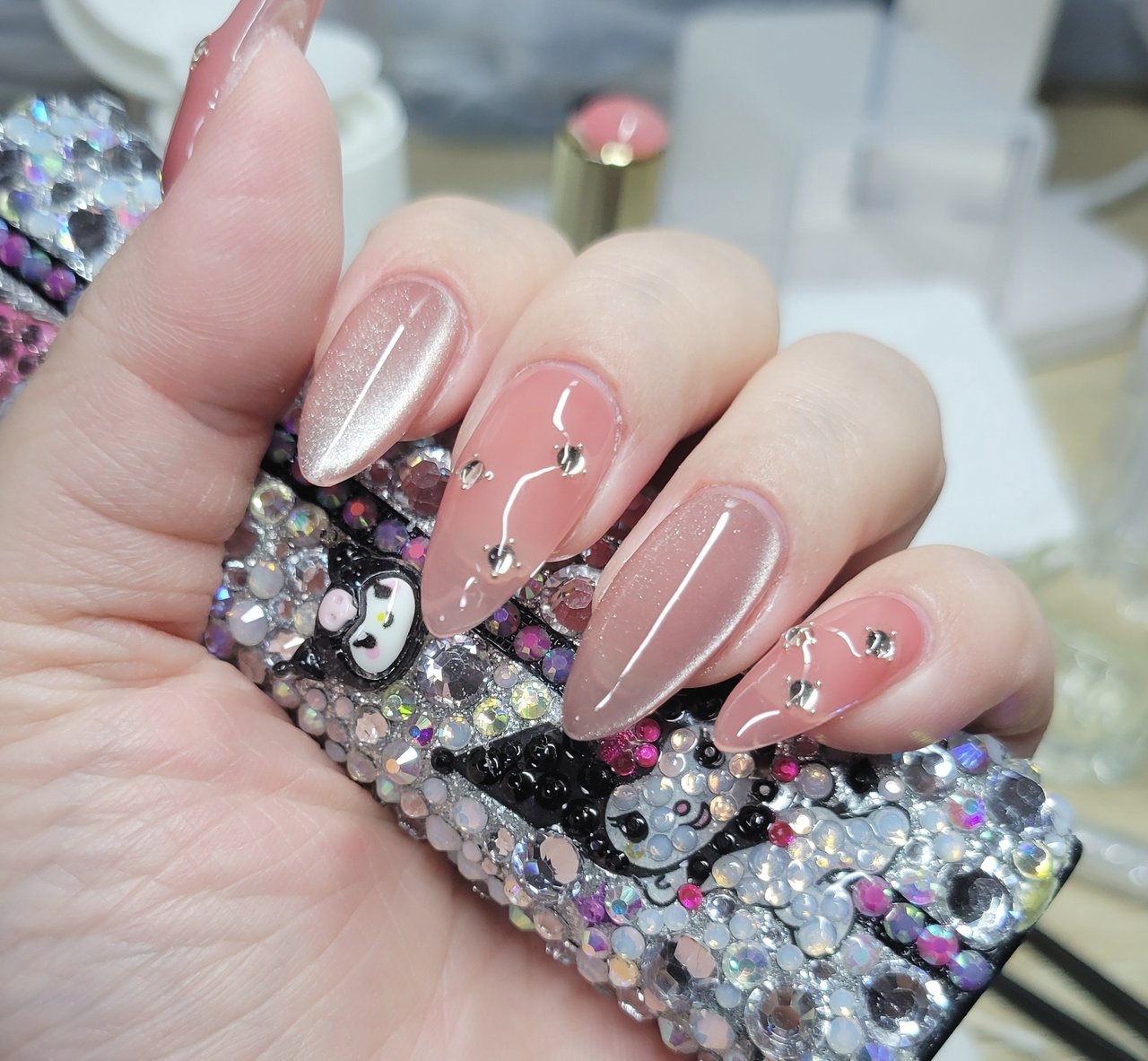 ハンド/マグネット/ワンホン/ロング/ポイント - くんまるのネイル