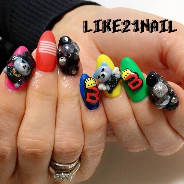 オールシーズン ライブ ハンド 3d マット Like 21 Nailのネイルデザイン No ネイルブック