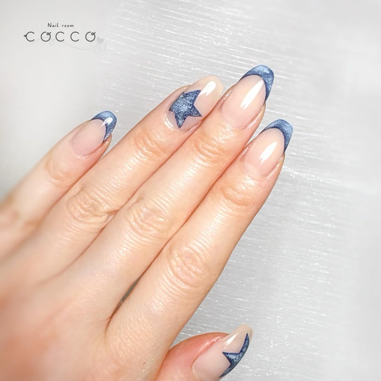 夏/ハンド/フレンチ/星/マグネット - nail_room_coccoのネイルデザイン