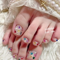 ネイルチップ 宝石ネイル ビジューネイル 夏ネイル 宝石箱ネイル 真夏の宝石箱ネイル！！ | 新宿のネイルサロン【アイネイルズ新宿店】