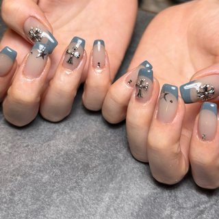 2025年】新着順｜ブルー(青)/#クロムハーツネイルのネイル