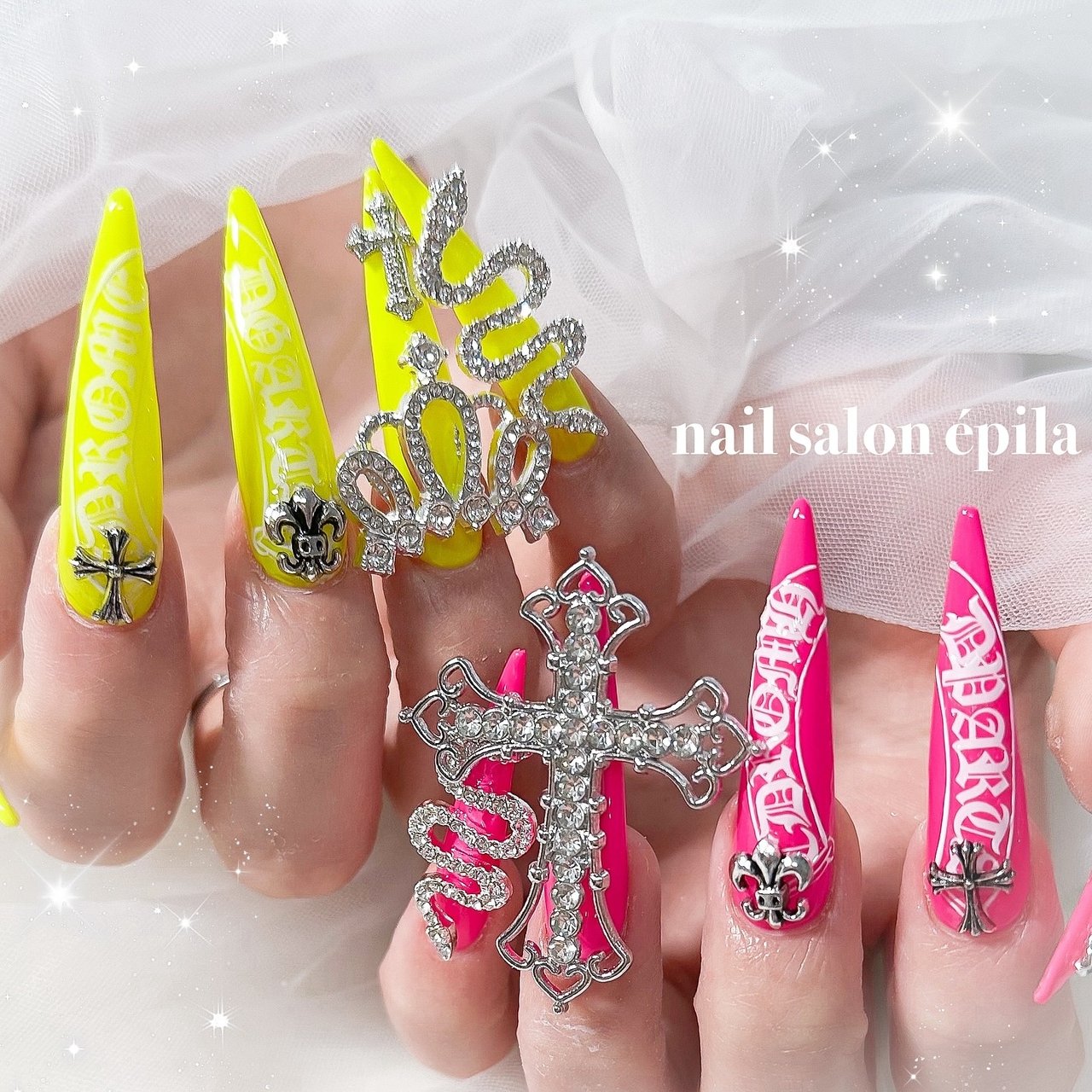 夏/ギャル/ビジュー/キラキラ/ワンホン - 大阪南森町キラキラ派手