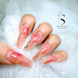 2025年】新着順｜#ピーチのネイルデザイン｜ネイルブック ネイルチップ