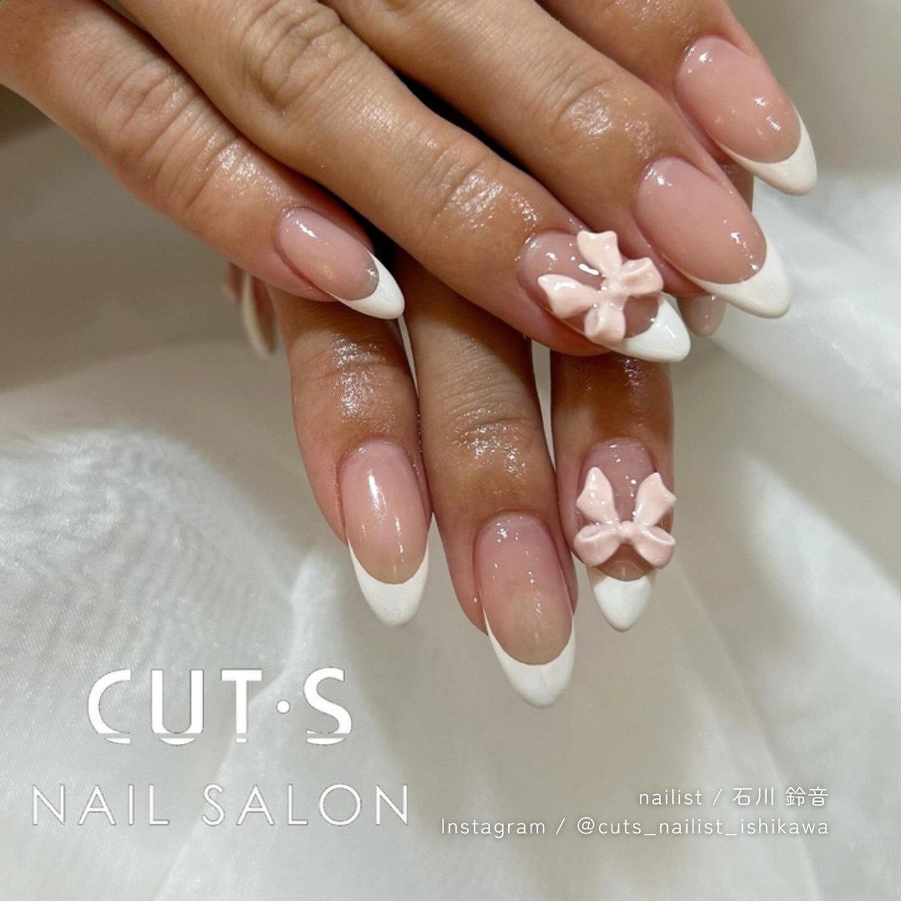 オールシーズン/ハンド/フレンチ/3D/リボン - CUT・S NAIL SALONの 