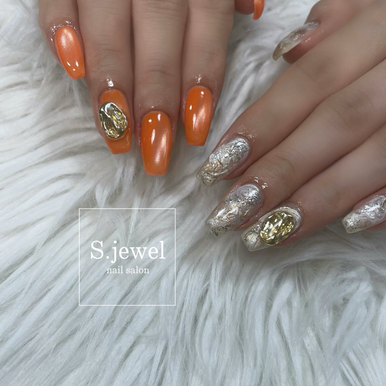 ニュアンス/マグネット/個性派 - S.JEWELのネイルデザイン[No.9491001