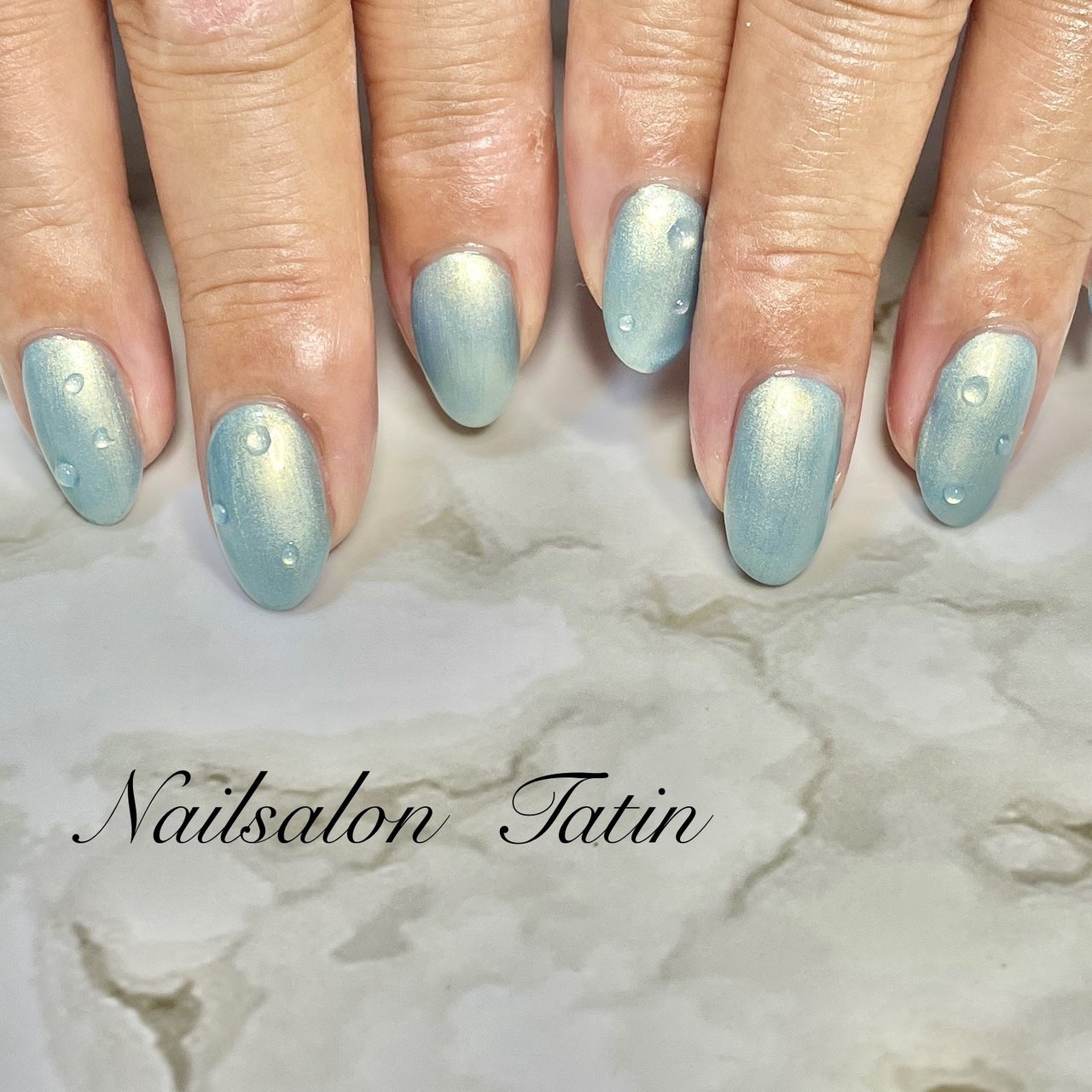ハンド☆キャンペーン）グリーン×ホロフラワーネイル♪ | Knail