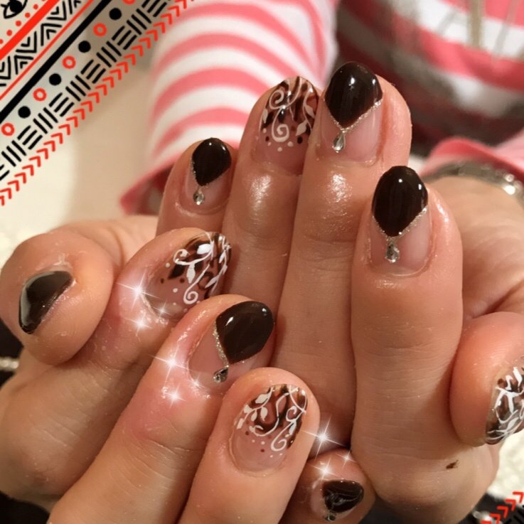 秋 フレンチ エスニック Jewel Nのネイルデザイン No ネイルブック