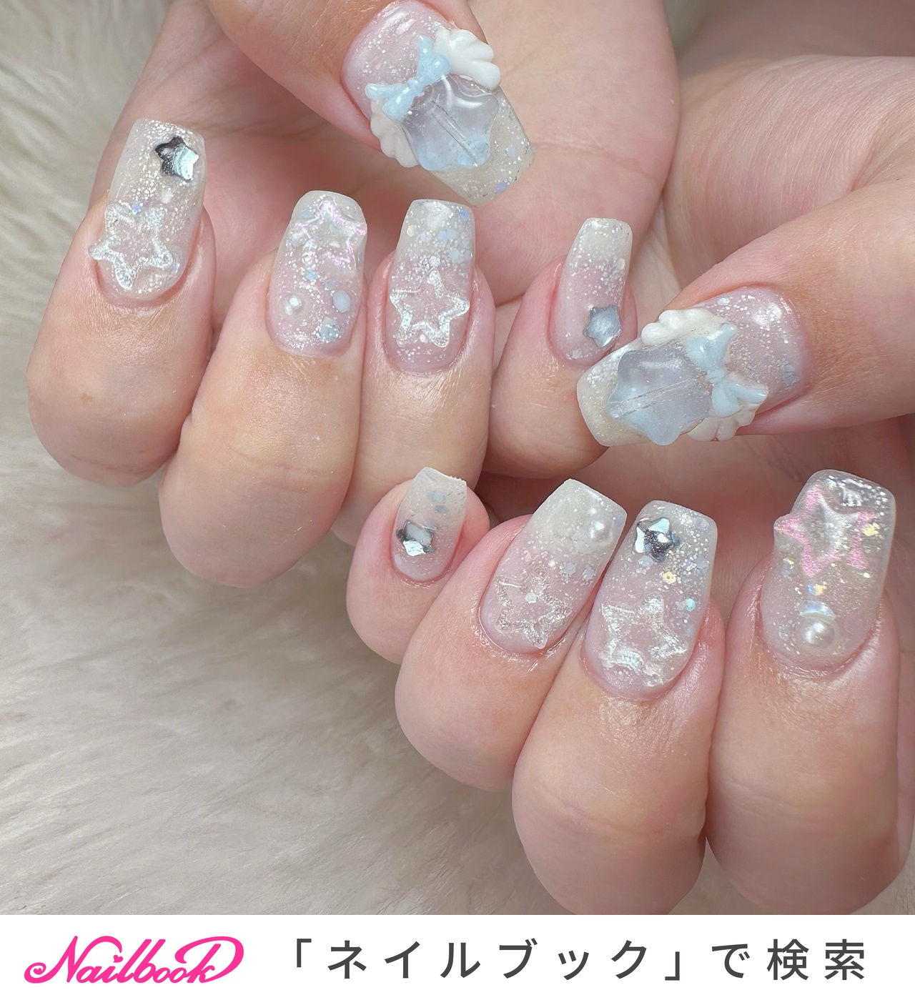 ネイルチップ オーダー キルティング マグネット エンジェル ミラー