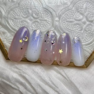人気順｜グラデーション/星座ネイルのネイルデザイン｜ネイルブック