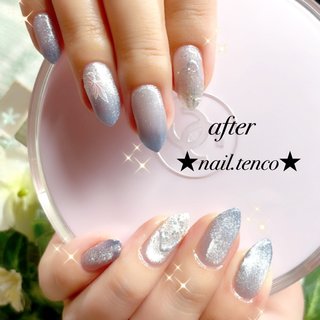 (*ˊ˘ˋ*)💅リピーター様🌸 
3週overお帰りなさい🏡⋆*

前回🚄出張であまり派手にせず
Simple.elegant系💅でしたが
帰って来られて(*´ ³ `)ﾉご希望の
デザイン💅にnailchange✨️

涼しげなblue💙𝑮𝒓𝒂𝒅𝒂𝒕𝒊𝒐𝒏
🆕magをColor.arrange🎨して

可愛い😍と喜んで頂きました🌿

次回も楽しみにお待ちしております♪

ネイルブック📖からの予約受付開始しました。
完全予約制で当日予約は、受けつけておりません😢

オーダーチップ💅受けたまわります🙆

(👰ブライダル・入学式・卒業式・成人式・イベント・その他anniversary💕)

LINE・ID(友達登録)tencoro123

Instagram・@tencoro123

LINE・Instagramから(DM.メッセージ)💌ご予約確認お願い致します🐥

#nailart #naillove #nailtech #nailist #nailsalonlittlemii #nailstyle#instagramphotos #nailstagrame #nails #七尾市ネイル #instagramjapan #instanails #instacool #instalove #羽咋市ネイル #ジェルネイル#ネイルケアサロン #ネイルブック #Cute #ネイルデザイン #artist#simple#casual #ネイル好きな人と繋がりたい#おしゃれさんと繋がりたい #officenail #summer #design#Instagram#大人可愛い #手が綺麗に見えるネイル #夏 #デート #女子会 #ハンド #グラデーション #マグネット #アイシング #大人 #キラキラ #ブルー #シルバー #メタリック #ジェルネイル #お客様 #tencoro123 #ネイルブック