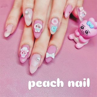 リボン/#おぱんちゅうさぎのネイルデザイン｜ネイルブック