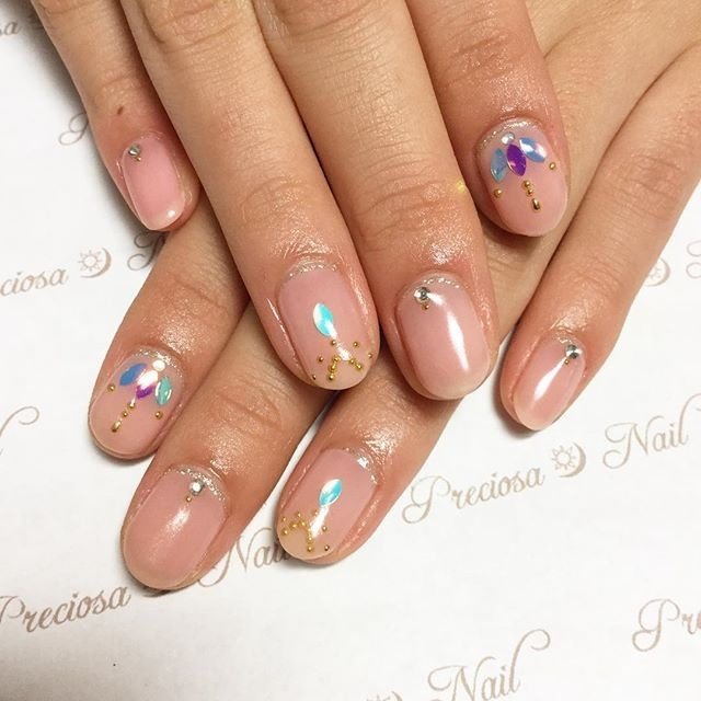 オールシーズン オフィス パーティー 女子会 ハンド Preciosaのネイルデザイン No ネイルブック