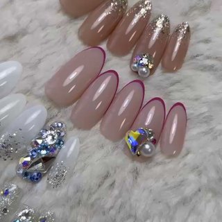 グラデーション/ショート/ホワイト - nailsalon_ecrinのネイル