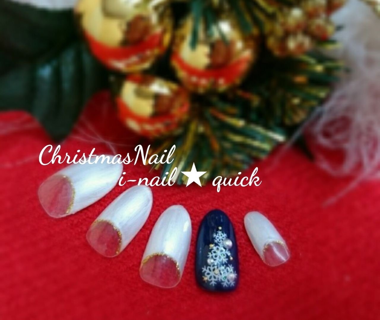 冬 クリスマス パーティー 女子会 ハンド I Nailquickのネイルデザイン No ネイルブック