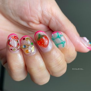 3dネイルパーツ ミニチュア ネイルパーツ お花 いちご バレンタインネイル ネイルパーツ いちご 果物 ピンク 12mm 顔 フルーツ 50個