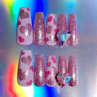お客様完成品♡ バレリーナネイル ピンクネイル オーダーネイル 8f4811ff363e8bff75ad254ba88f1d