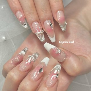 【No.026】ネイルチップ♡フレンチ♡ワンホンネイル♡マグネットネイル♡ No.026】ネイルチップ♡フレンチ♡ワンホンネイル♡マグネット