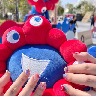 ミャクミャク お手玉 マスコット パステル ブルー パープル 桜 専用 水色のみ ミャクミャク ロールお手玉マスコット ブルー