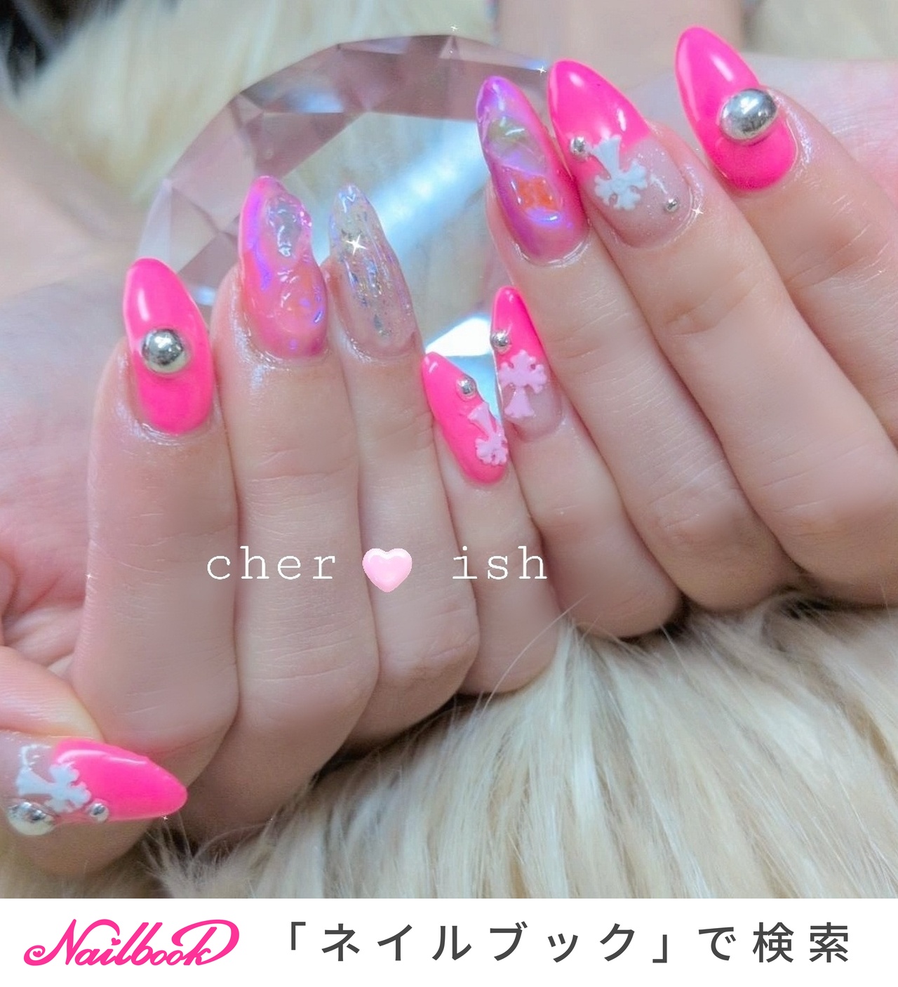 のんちゃゃネイル private nail salon cher❤️ishのネイルデザイン[No.9505187