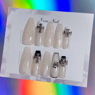 ロング/ネイルチップ/#マグネットネイルのネイルデザイン