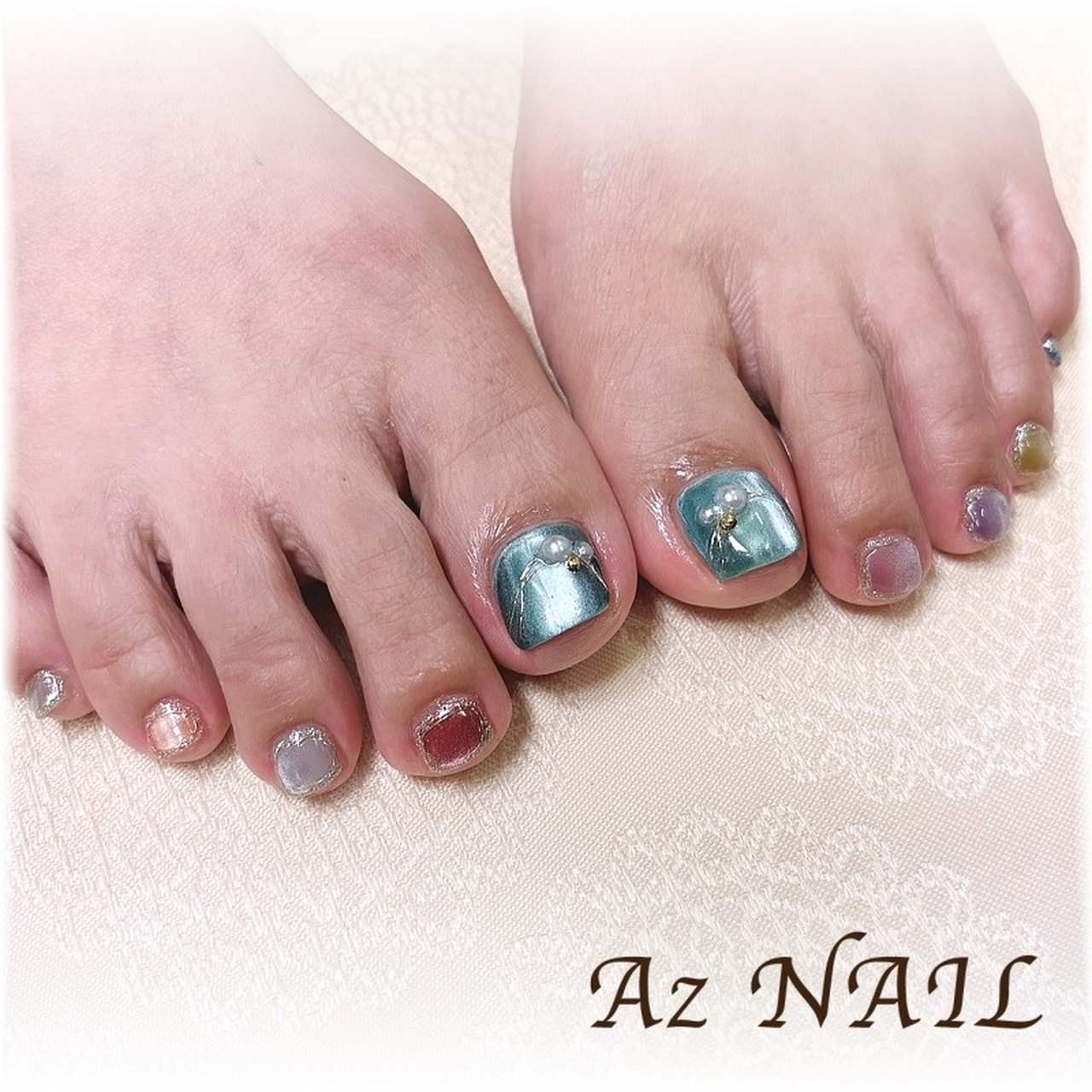 夏/海/リゾート/デート/フット - Az NAIL ゆき＊のネイルデザイン[No