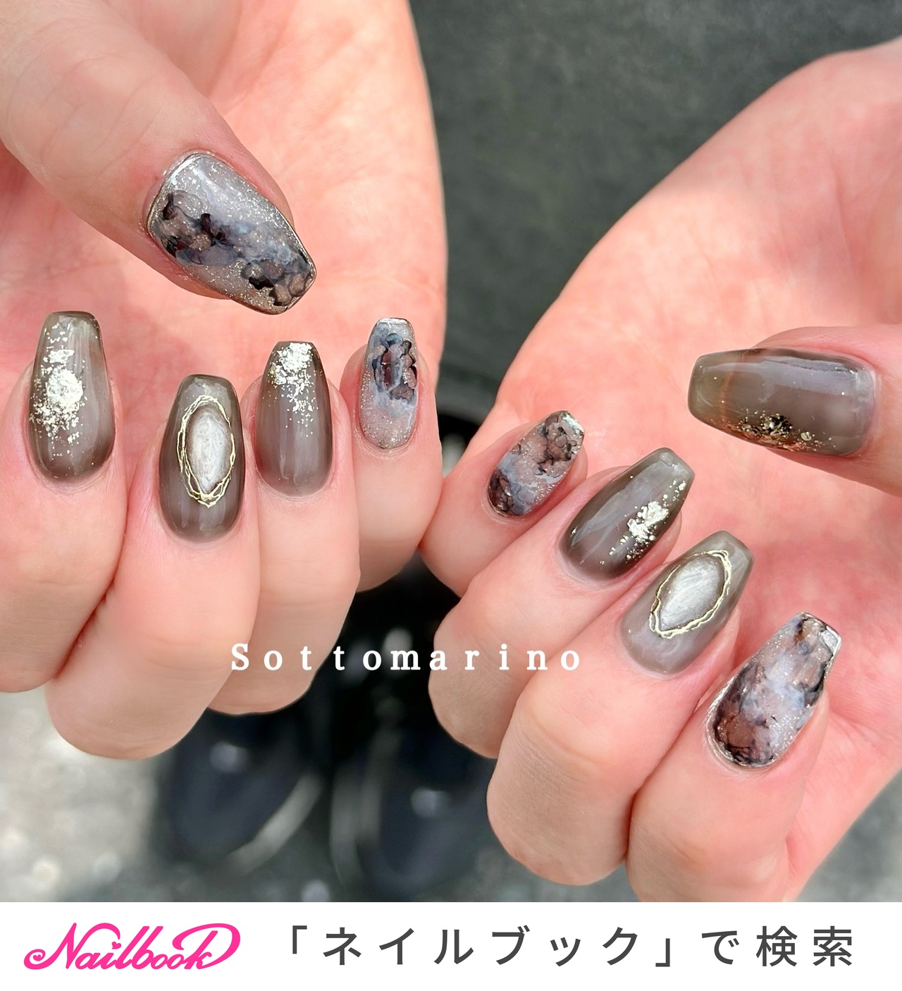 お客様完成品♡量産型 ブラック シアーネイル　シンプルネイル モノトーン 2025年夏トレンド】ブラック ガーリーのネイルデザイン集｜人気