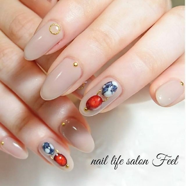 秋 冬 旅行 ハンド ワンカラー Nailsalon Feelのネイルデザイン No ネイルブック