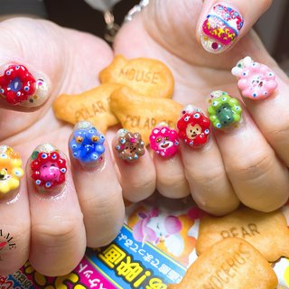 3dネイルパーツ オーダー用【たべっ子どうぶつフェイス たべっ子