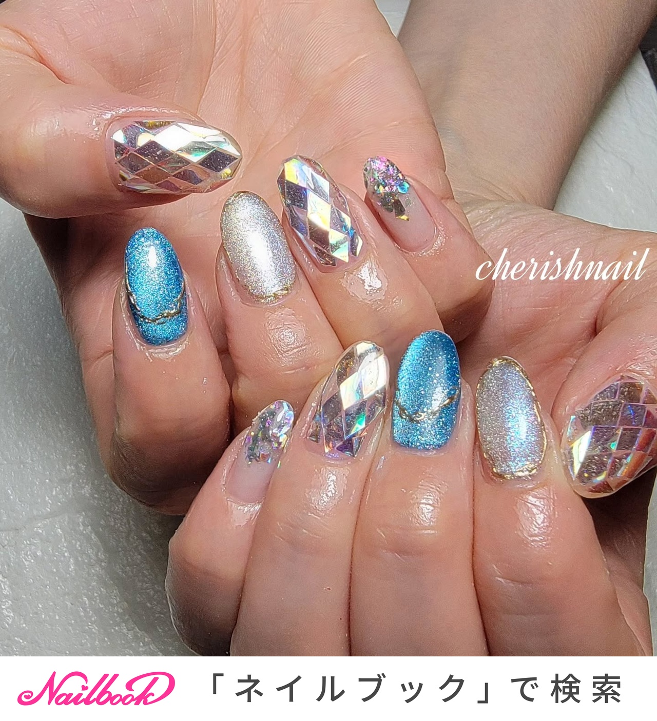 マグネットネイルラメネイル韓国トレンドネイルシンプル マグネットネイルラメネイル韓国トレンドネイルシンプル